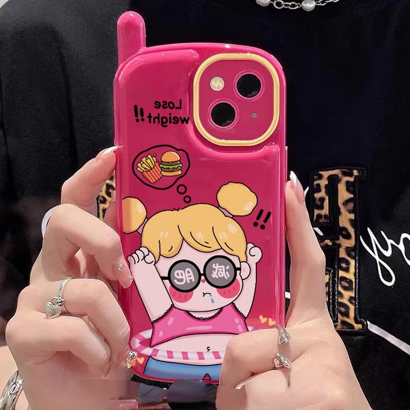 Case Handphone Motif Pink Chubby Girl Untuk IPhone 12 13 11 Pro Max X Xs Max Xr ddrfgt