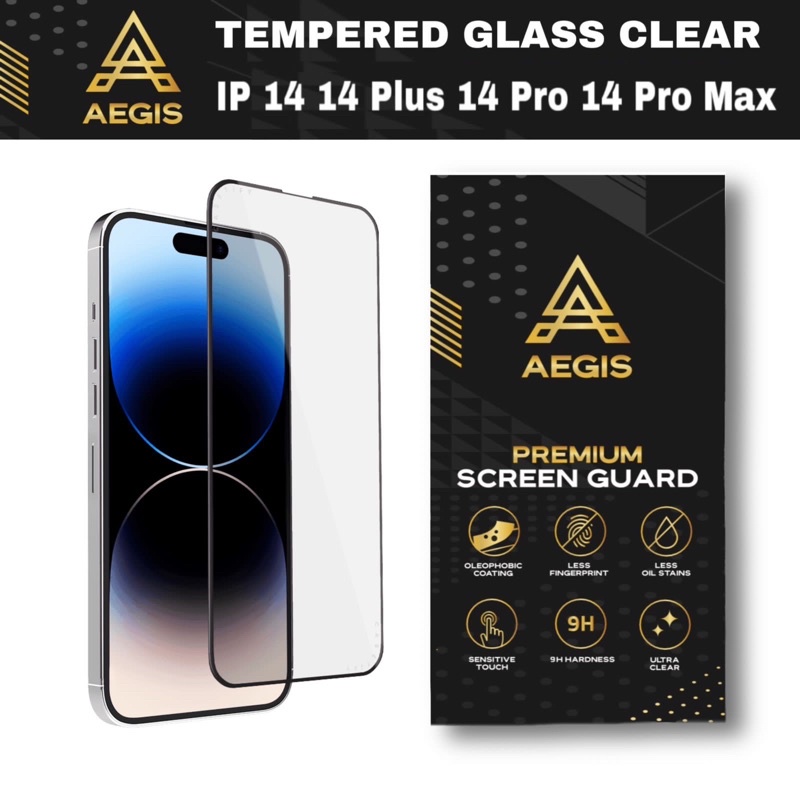 Tempered Glass Clear Iphone 14 14 Plus 14 Pro 14 Pro Max Aegis