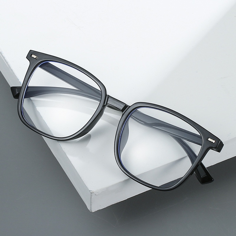 0 Lampu Biru Anti blue Light°-600° Kacamata Myopia Komputer Bentuk Kotak Gaya Retro