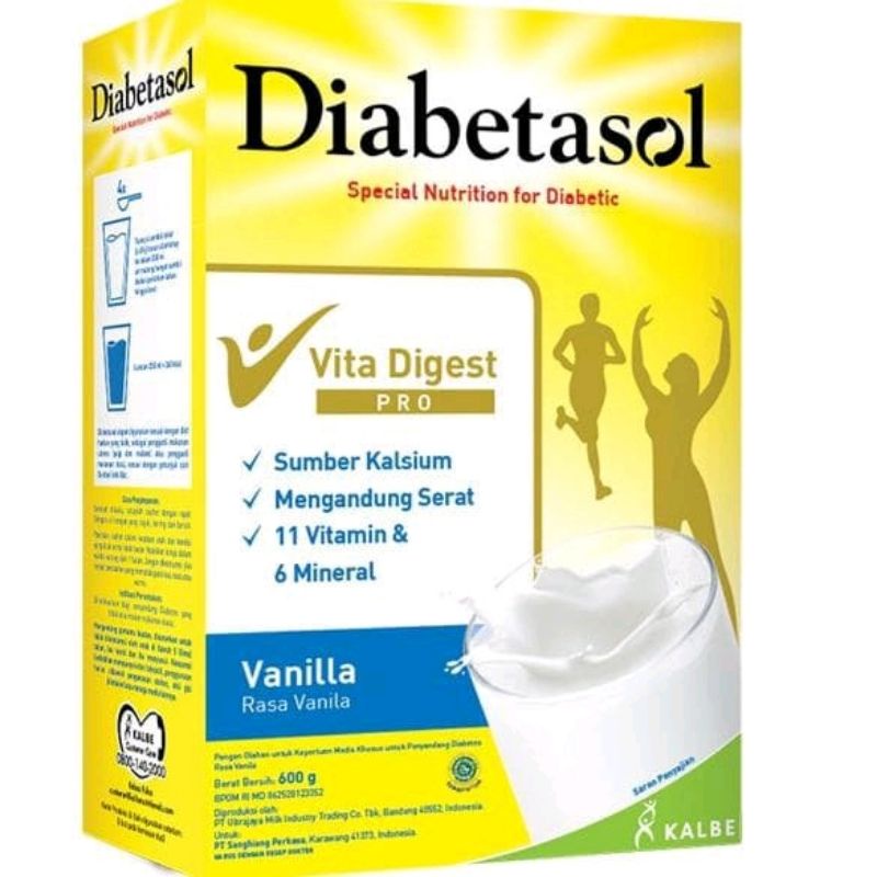 

Susu Diabetasol 600gram all variant vanilla, chocolate, cappucino, almond oat