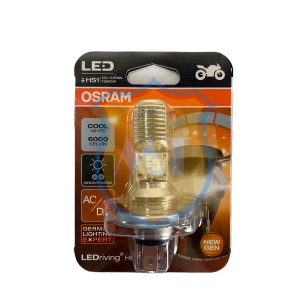 Bolam Depan LED Osram HS1 / H4 Kaki 3 Cool White AC DC 12V