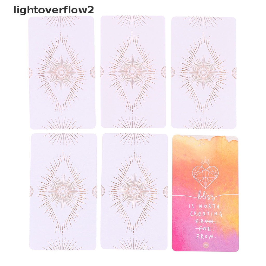 (lightoverflow2) Mainan Kartu Tarot The Sacred Oracle Untuk Pesta