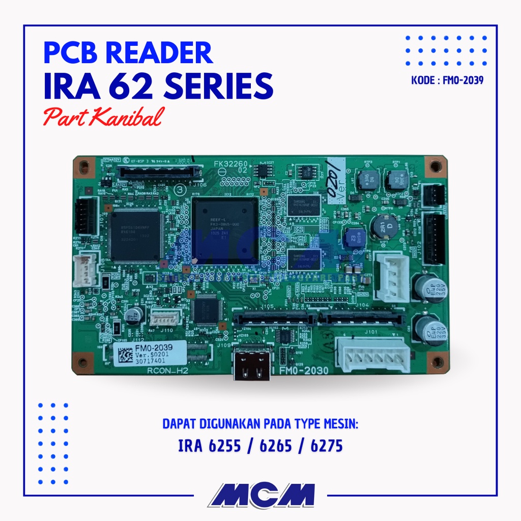 PCB READER MESIN FOTOCOPY CANON IRA 6255 6265 6275 - PART KANIBAL FM0-2039