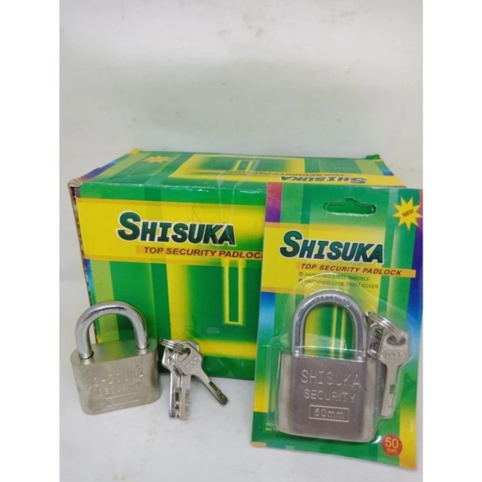 Gembok Stainless 30mm/40mm/50mm/60mm Leher Pendek 3 Kunci Bagus Murah