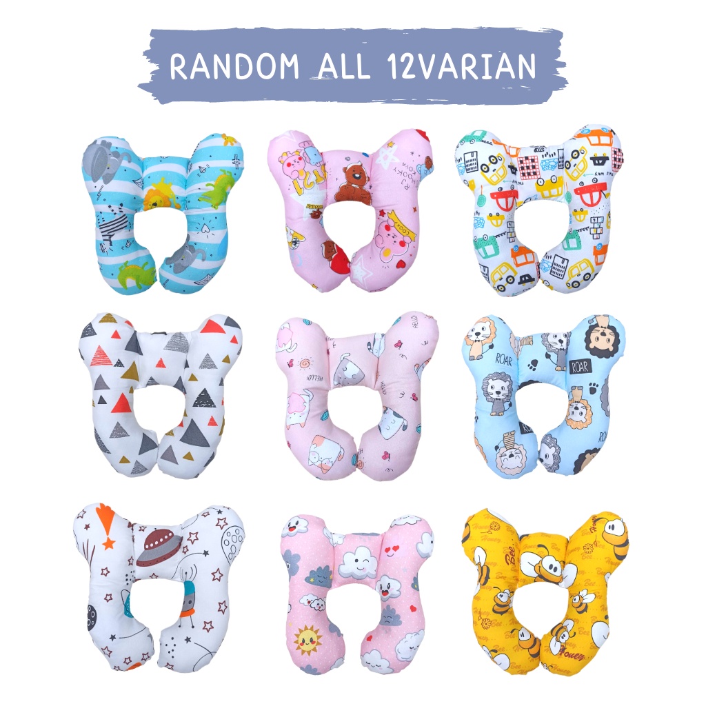 Bantal Leher Bayi | Bantal Kepala Leher Bayi | Baby Travel Pillow | Bantal Perjalanan Bayi | Total Support Headrest