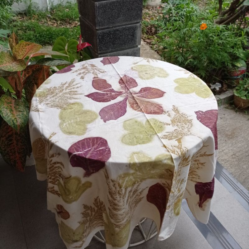 Taplak Meja Ecoprint segi empat