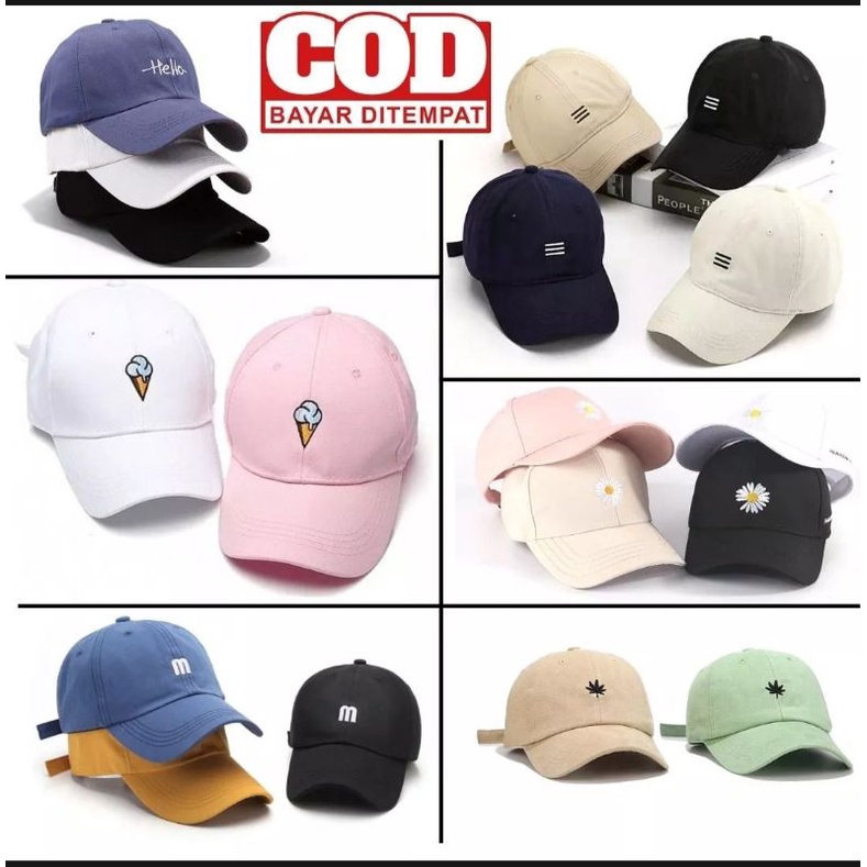 Topi Olahraga Sport Fashion / Gym Golf Basket Voli Baseball Cowok Cewek Pria Wanita Polos Ukuran Dewasa