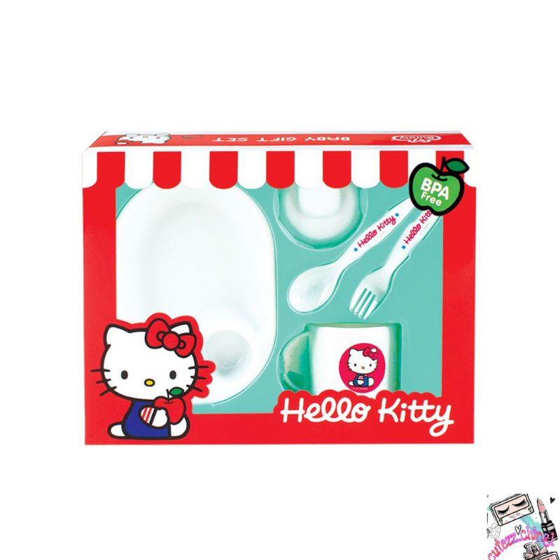 ☃Cutezz_Ching1☃Hello Kitty Feeding Set Small Perlengkapan Makan Bayi Bunny LB-101/201