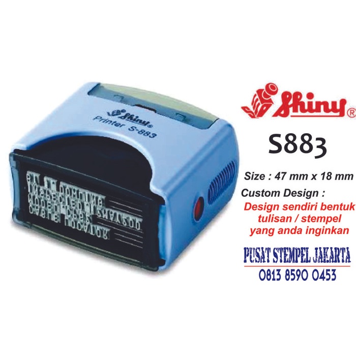 

Sale Stempel Shiny S883 (Printing Kit) Bagus