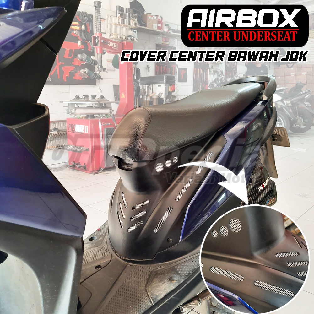 COVER CENTRE BEAT Airbox Center Underseat Custom Cover Bawah Jok Depan Variasi BeAT Karbu / BeAT FI 