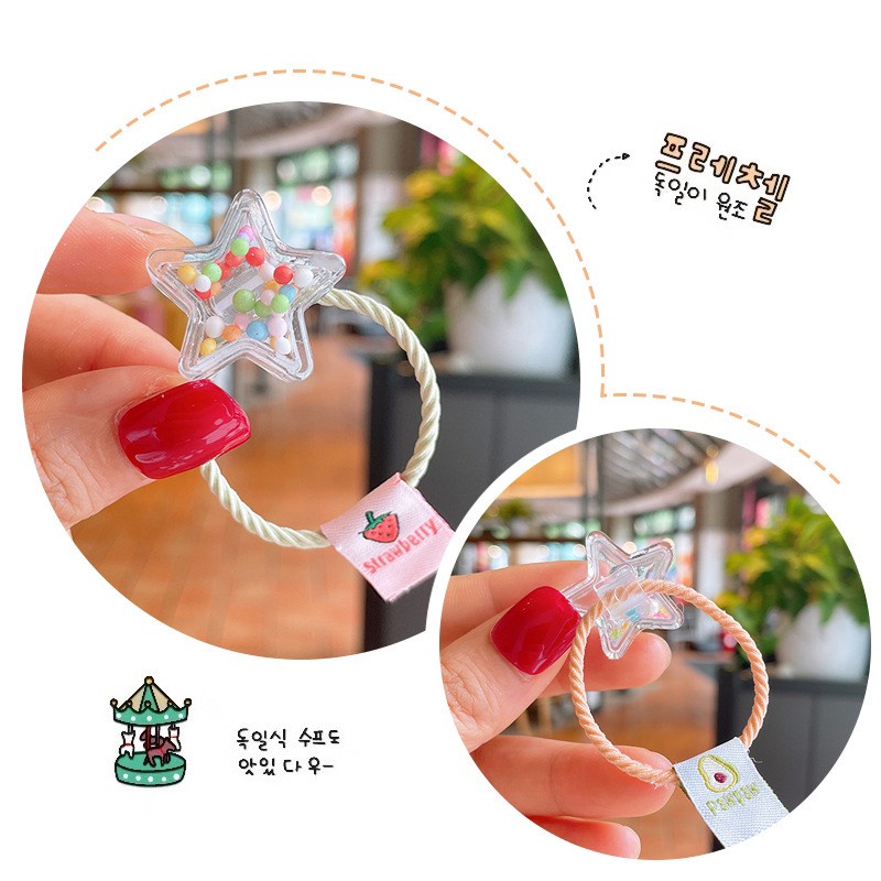 (1psg) Set Ikat rambut | Pita Karet Rambut | bayi anak import perempuan aksesoris catalog JYRF FD