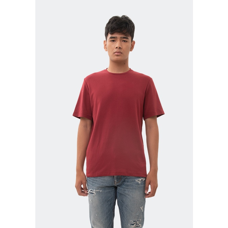 MANZONE Kaos Lengan Pendek LOWKEY - MAROON