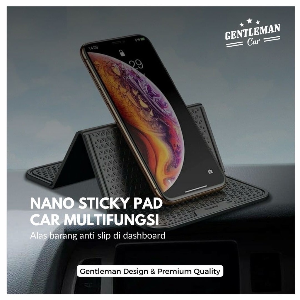 Nano Sticky Pad Car Multifungsi | Tatakan Dashboard Anti Slip Mat Mobil