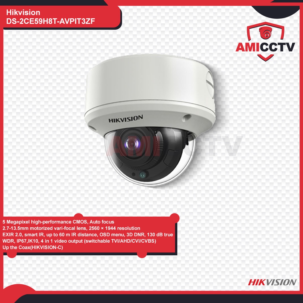 Camera CCTV Hikvision 5MP Indoor DS-2CE59H8T-AVPIT3ZF