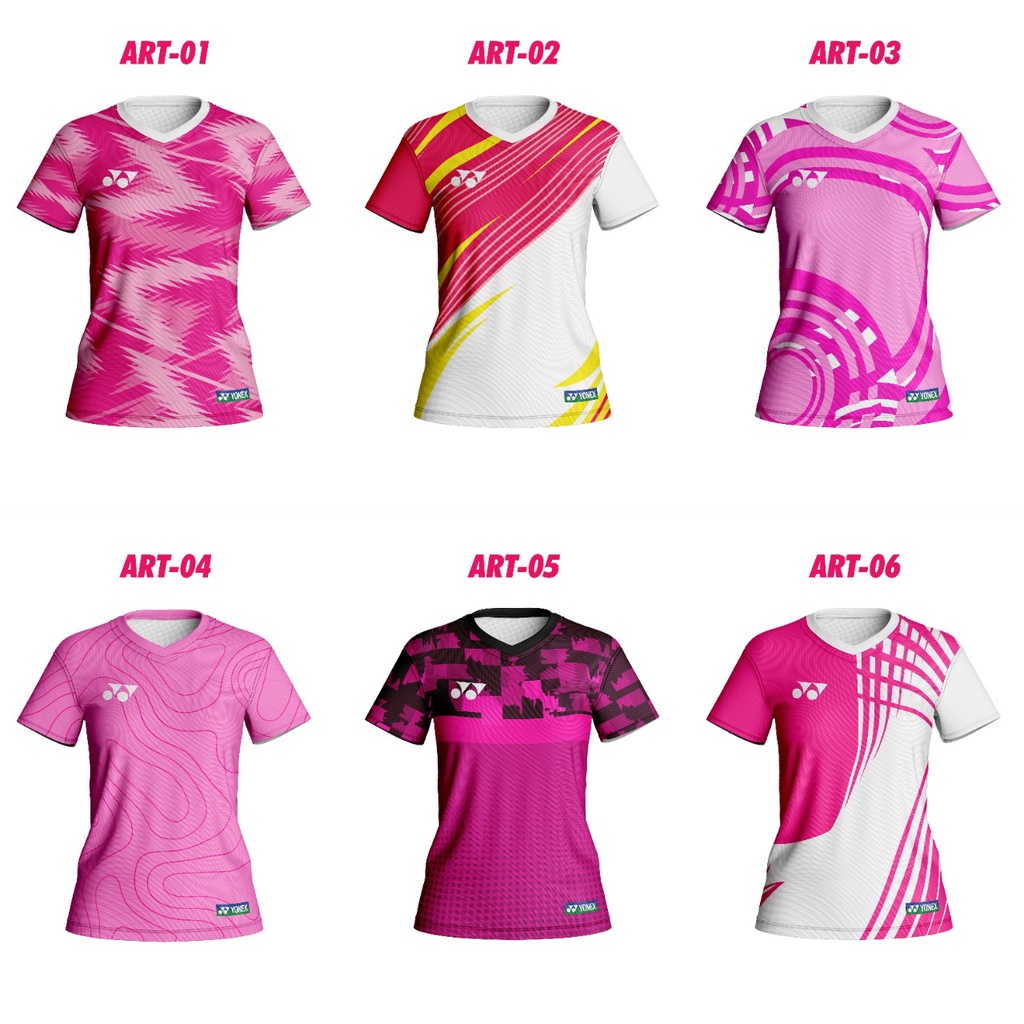 Jersey Kaos Badminton Buluitangkis 2022 Desain Wanita Full Printing Terbaru Customhade