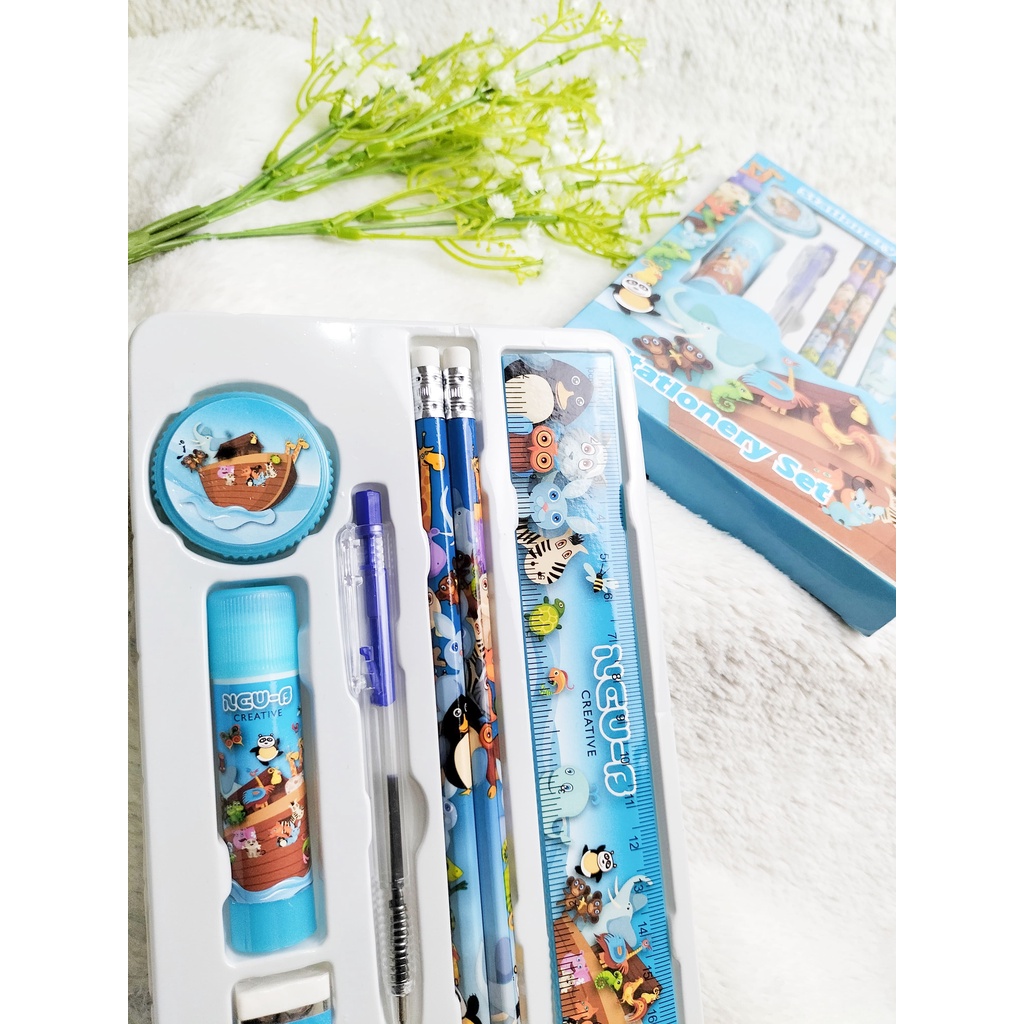 KING [ATS] Alat Tulis Set 7in1 / Stationery Set / Alat Tulis Anak / Alat Tulis Sekolah / Set Alat Tulis 7in1