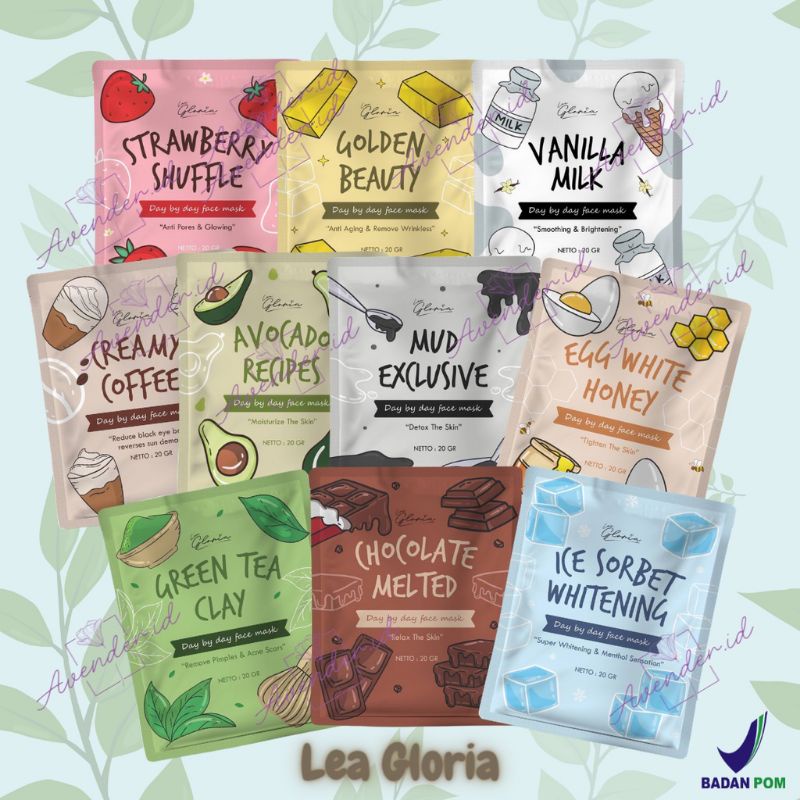 [10 GR] MASKER ORGANIK BUBUK BY LEA GLORIA - LEA GLORIA FACE