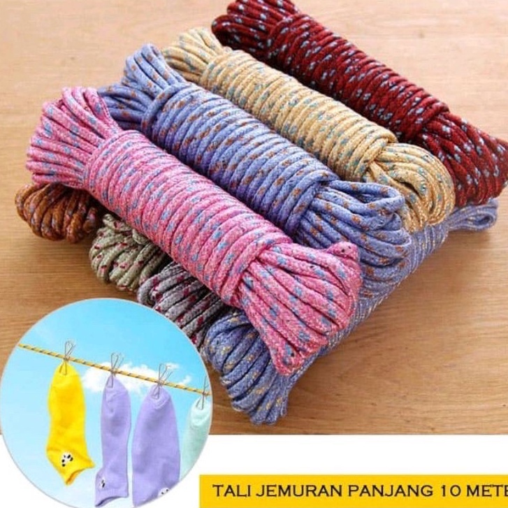 IL - TALI JEMURAN BAJU 10 METER TALI TAMBANG 10 METER SERBAGUNA TALI IKAT BARANG NILON LAUNDRY ROPE NYLON