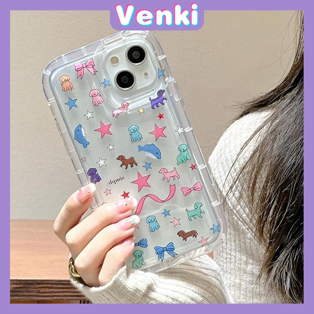 Case For iPhone 14 Pro Max TPU Soft Jelly Airbag Case Cartoon Cute Animals Clear Case Camera Protection Shockproof For iPhone 14 13 12 11 Plus Pro Max 7 Plus X XR