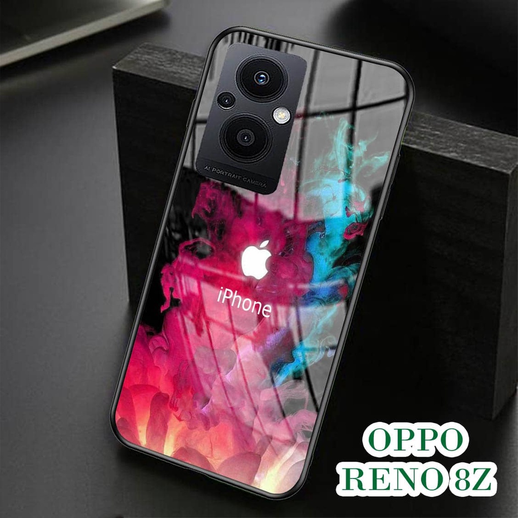 Softcase Kaca Oppo Reno 8z - Case Handphone OPPO Reno 8z [T49].