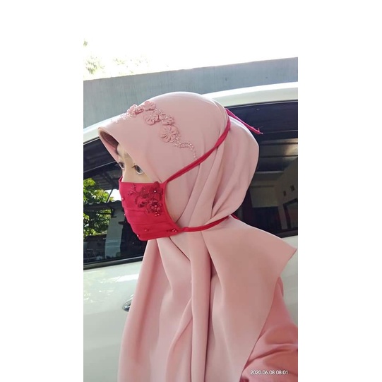 Jilbab Segi Empat Payet