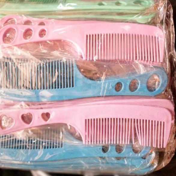 

Terbaik ISI 100 ROW SOUVENIR Sisir gagang love bunga plastik pipih kuat unik ホ