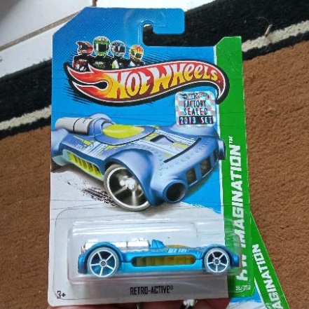HOT WHEELS FACTORY SEALED RETRO ACTIVE BLUE SATIN