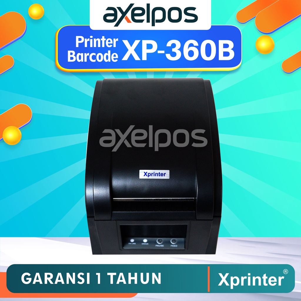 Printer Barcode Label Thermal Stiker Xprinter XP360B USB