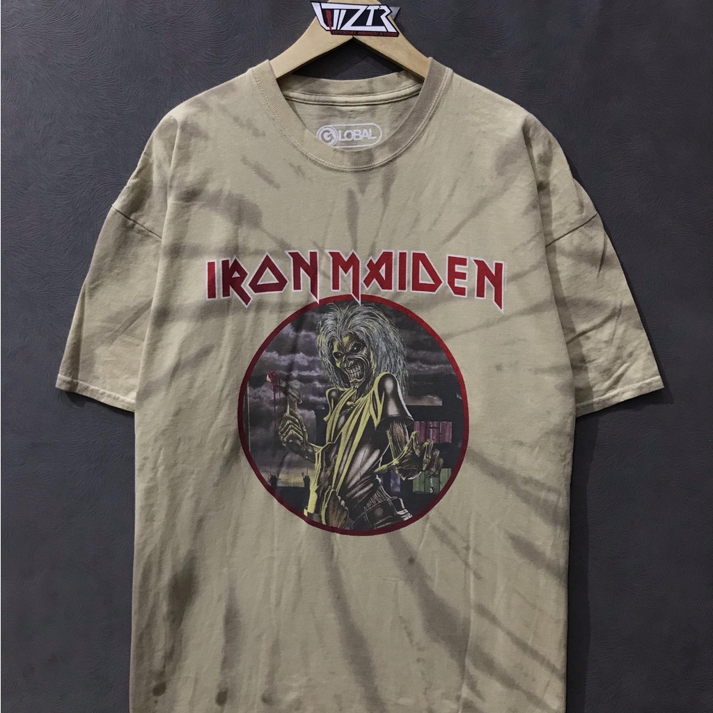 T Shirt Band Official IRON MAIDEN - KILLERS TIE DYE Original