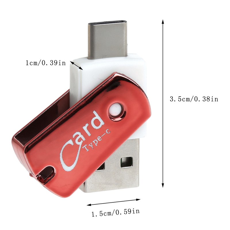 USB 3.0 Type C Dual Use 2 in 1 OTG Card Reader USB 2.0 Adapter Microsd TF Cardreader Type-C Tipe C