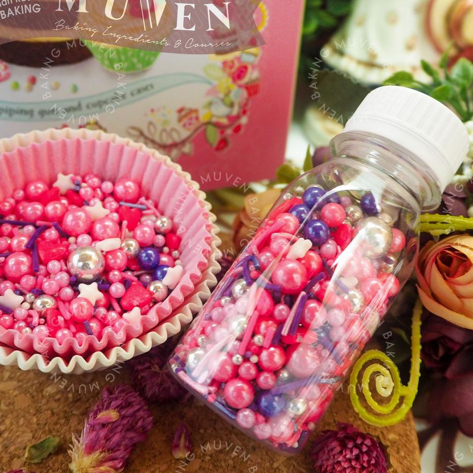 

codeNn4N8--CS PINKY TWINKLE - SPRINKLE CAKE MIX TRIMIT DRAGEE SUGAR CANDY KUE