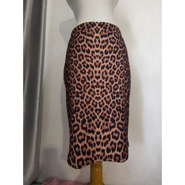 rok motif macan, span preloved premium