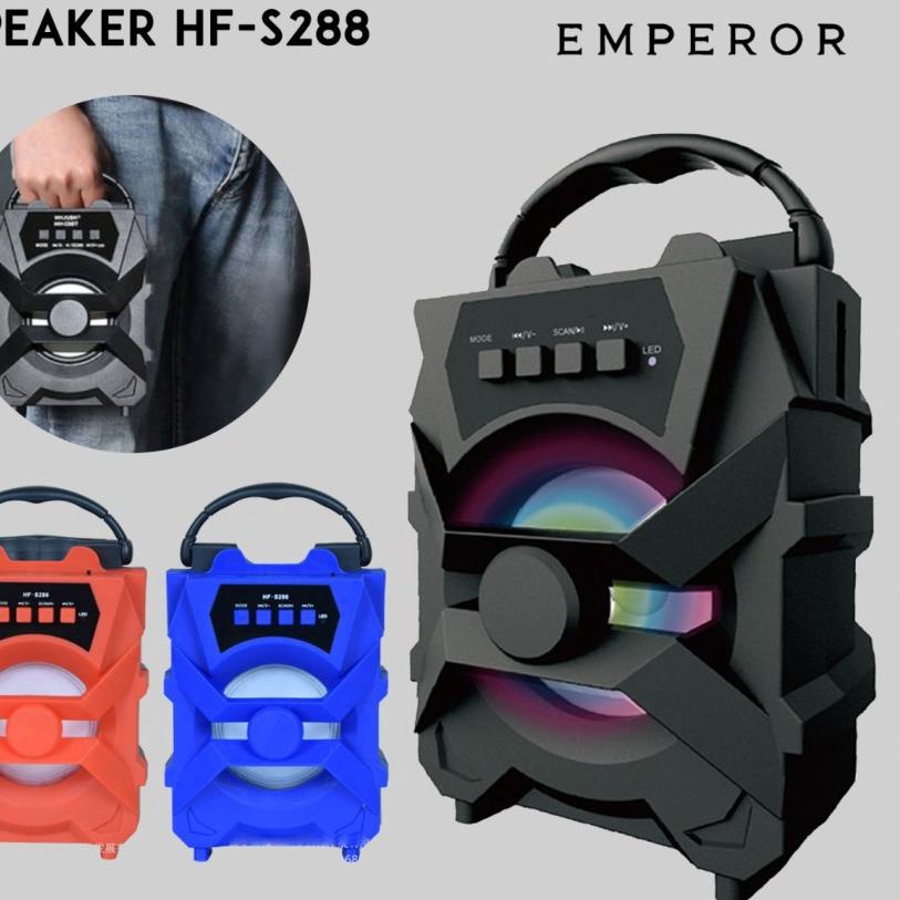 Baruヤマ COD Speaker Bluetooth + Mic Karaoke HF S288 Speaker Wirelles Portable MURAH//SPEAKER KARAOKE/