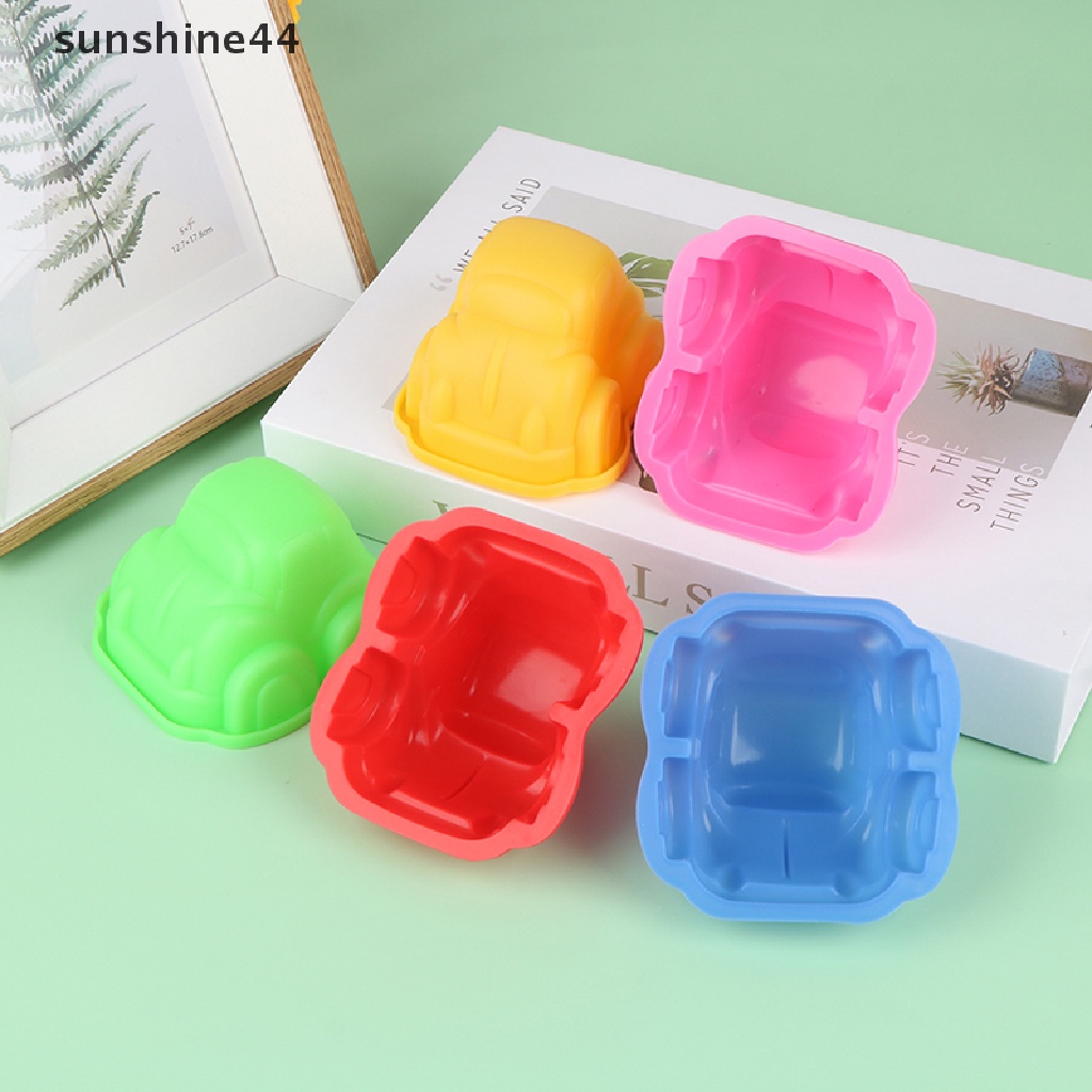 Sunshine Cetakan Kue / Sabun Handmade DIY Bentuk Mobil Lucu Bahan Silikon