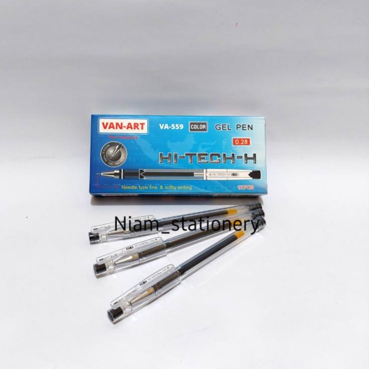 

Spesial Terbaru Niam_Stationery Selusin ( 12 PCS ) Bolpen Hitech Pulpen Hi-Tech - H Van-Art VA- 559 0.28mm Gel Pen Hitech H