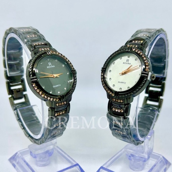 Jam Tangan Wanita Dewasa Bulat Rantai Fashion Import Murah Mewah