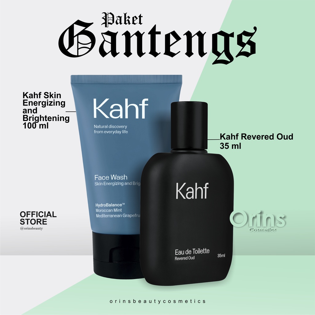 Jual Paket Ganteng Sabun Wajah Pria Kahf Skin Energizing Brightening Face Wash Ml Parfum