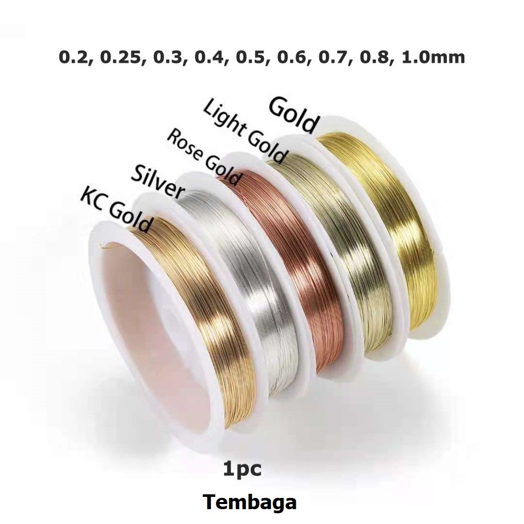 Kawat Tembaga Untuk Manik Manik 0.2-1.0mm Harga/roll