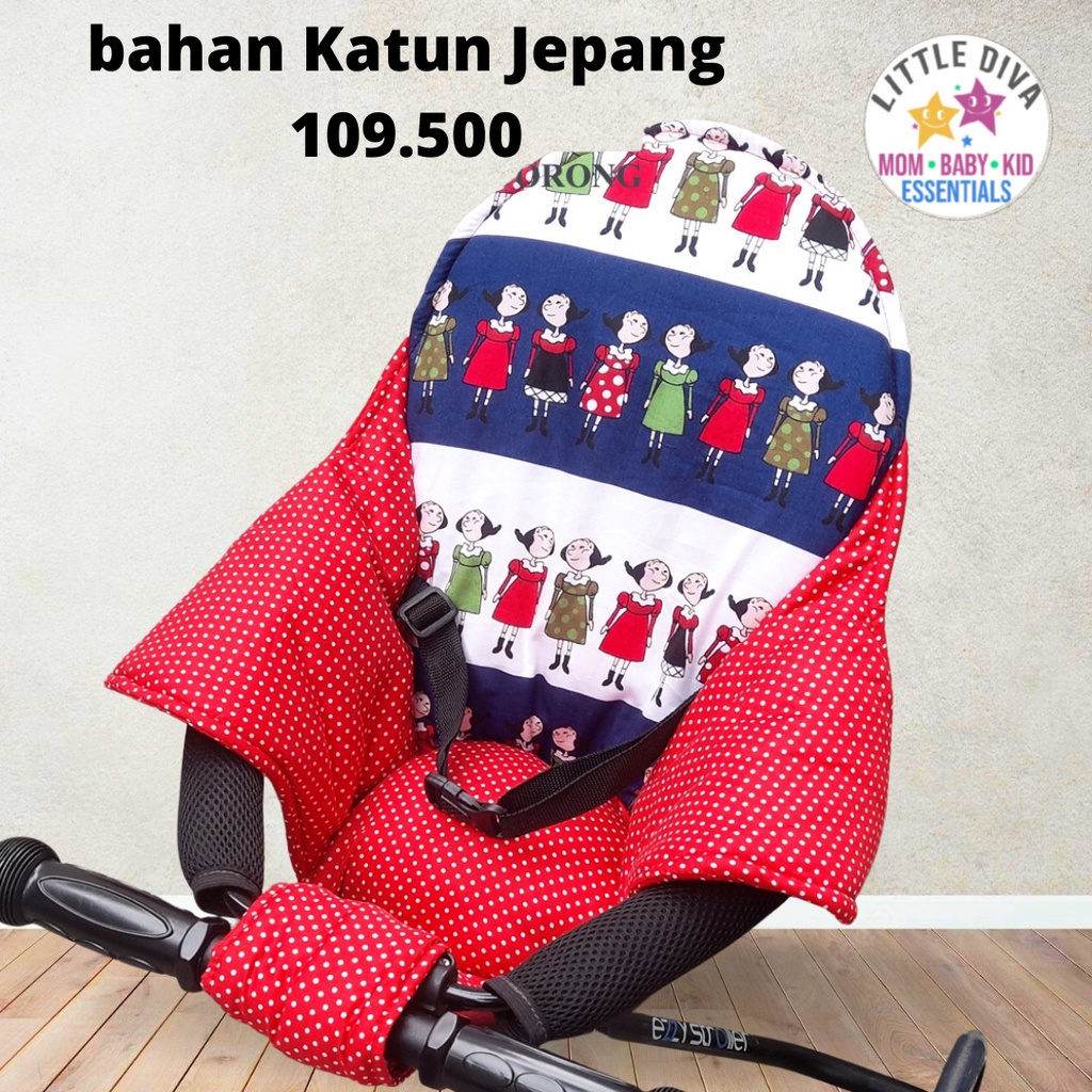 T3 EXTRA FRONT Alas Stroller Magic Trike Bahan CVC Akachan