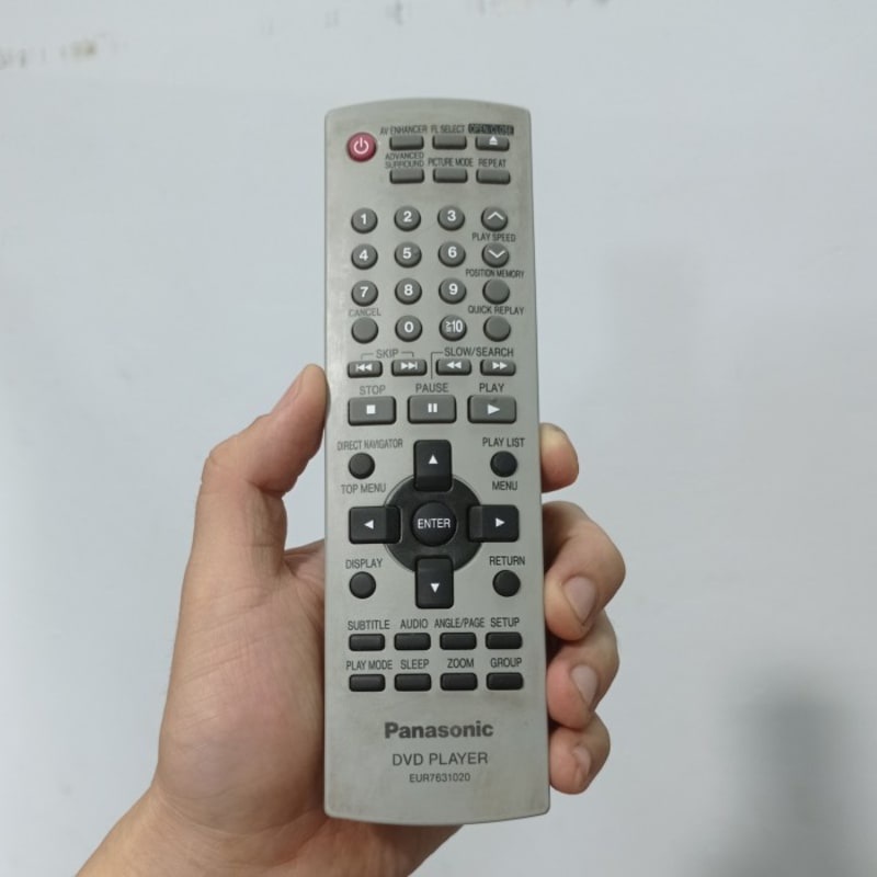 Remot Remote DVD Player Original Panasonic EUR7631020