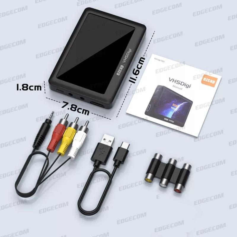 EZCAP 180 AV RCA VCR Recorder Save to Flashdisk/MicroSD / EZCAP180