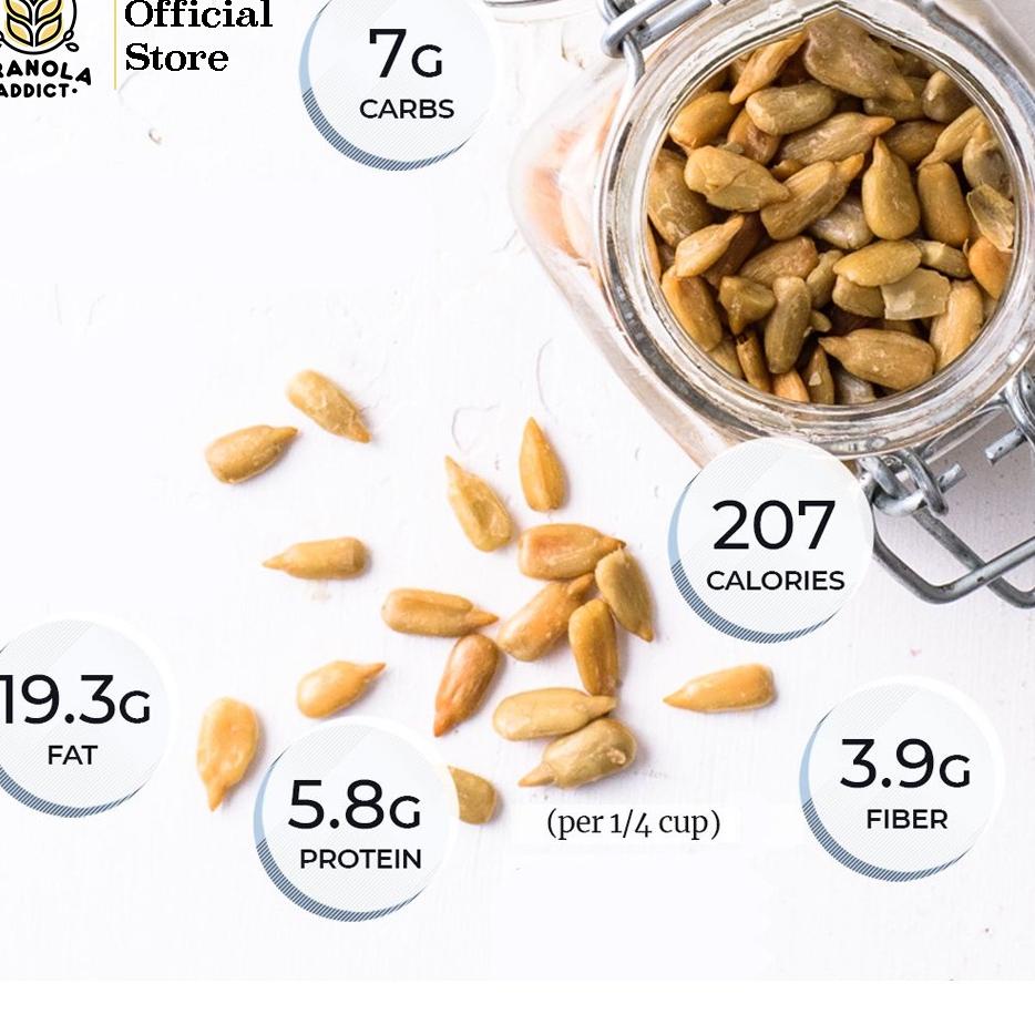 

Memang Keren--Granola Addict - Sunflower Seed / Kuaci Kupas 250G