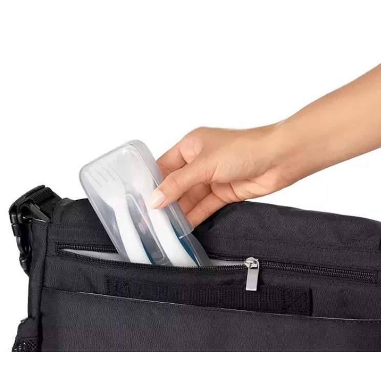 OXO Tot On the Go Plastic Fork &amp; Spoon Set with Travel Case