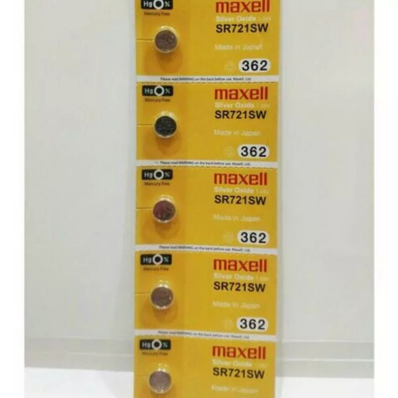 baterai maxell sr721 sw 362 original