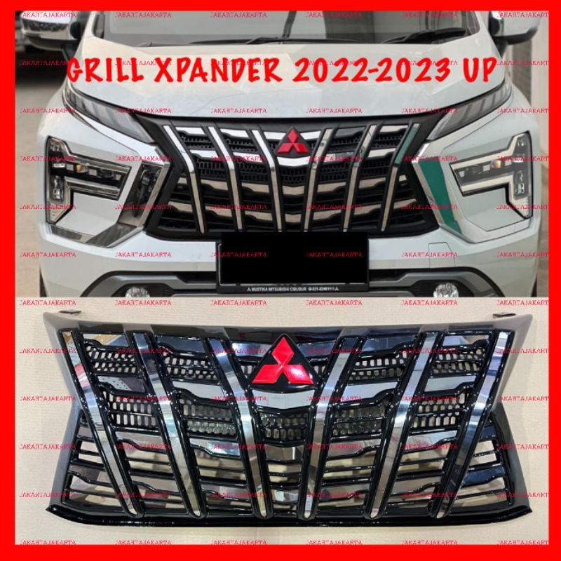 Grill Bumper Depan New Xpander 2022 2023 Alphard Hitam List Chrome