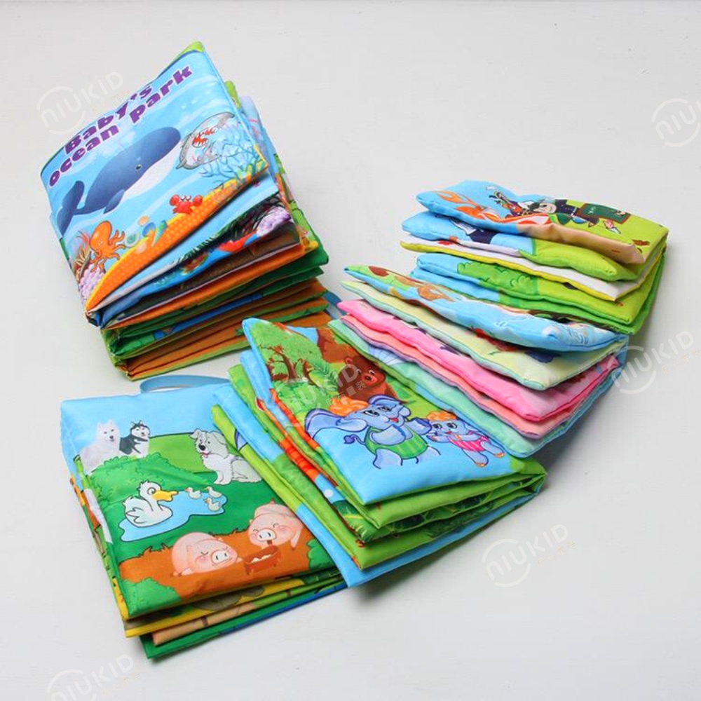 NIUKID SOFT BOOK BUKU BANTAL EDUKATIF BUKU CERITA MAINAN BAYI BAHAN KAIN