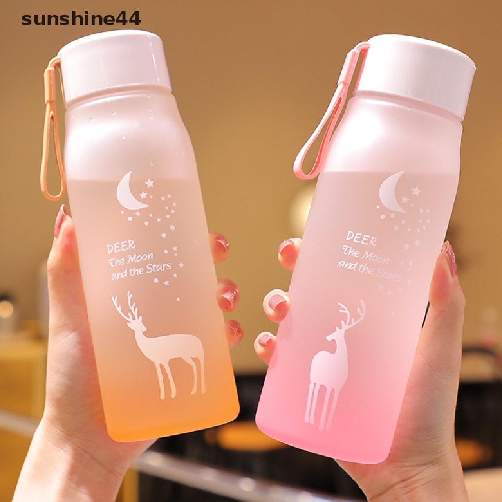 Sunshine Botol Minum Shaker 560ml Portable Anti Jatuh Untuk Olahraga / Travel
