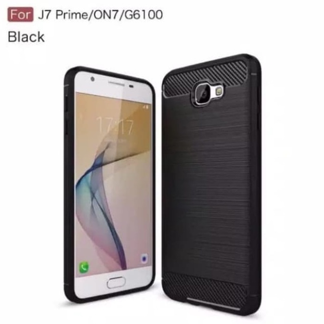 CASE SLIM FIT CARBON IPAKY SAMSUNG J7 PRIME SOFTCASE - GA