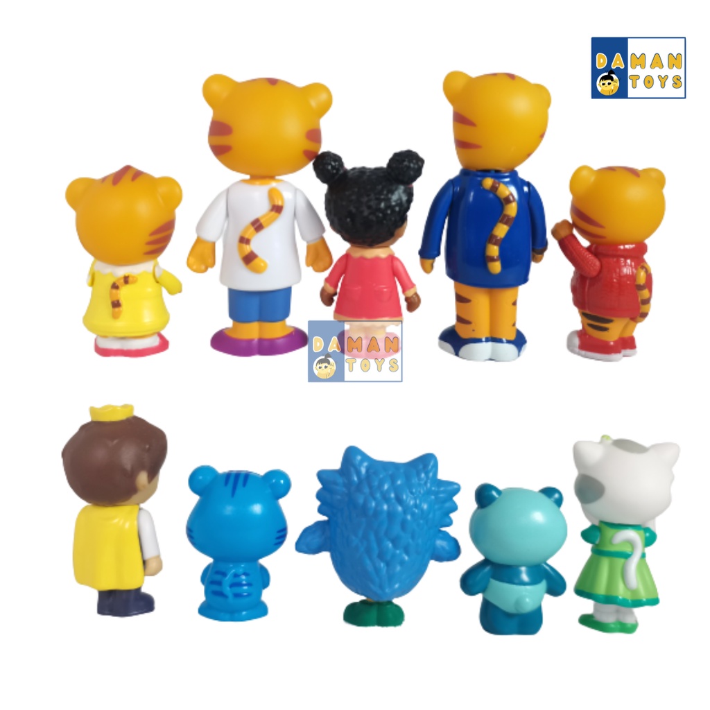 Mainan Pajangan Daniel Tiger Neighborhood Family Miniatur Figure