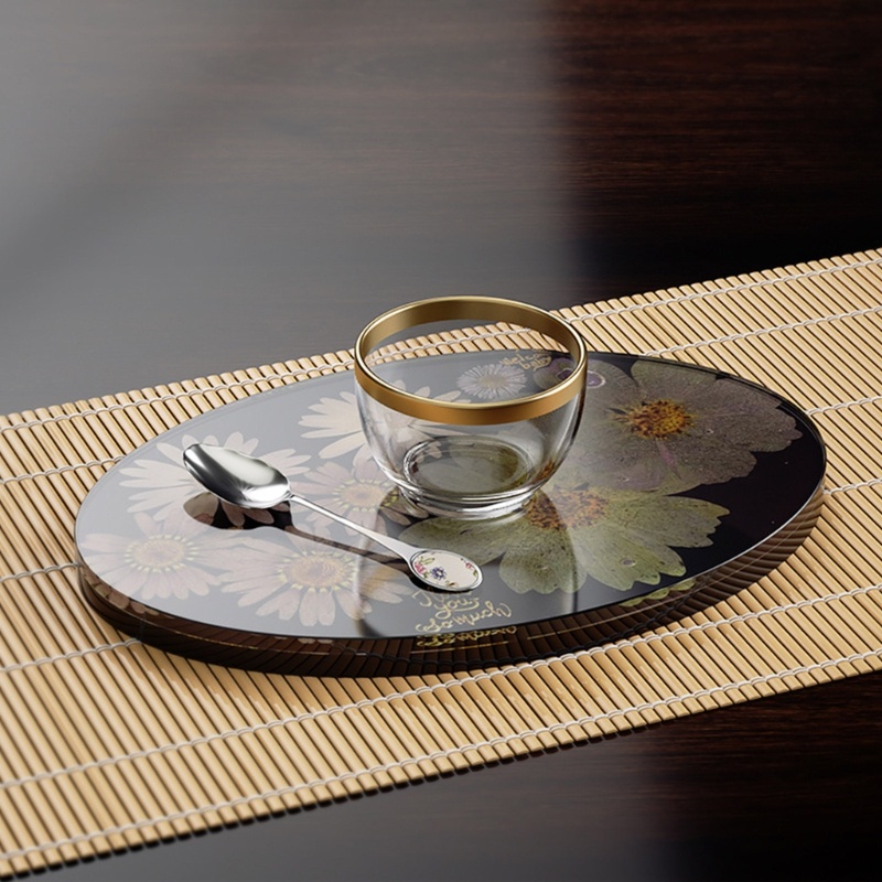 Siy Cetakan Kristal Epoxy Bentuk Oval Bahan Silikon Untuk Dekorasi Diy